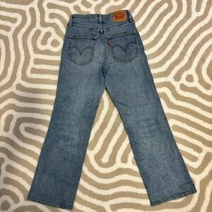 LEVIS high waisted crop flare jeans